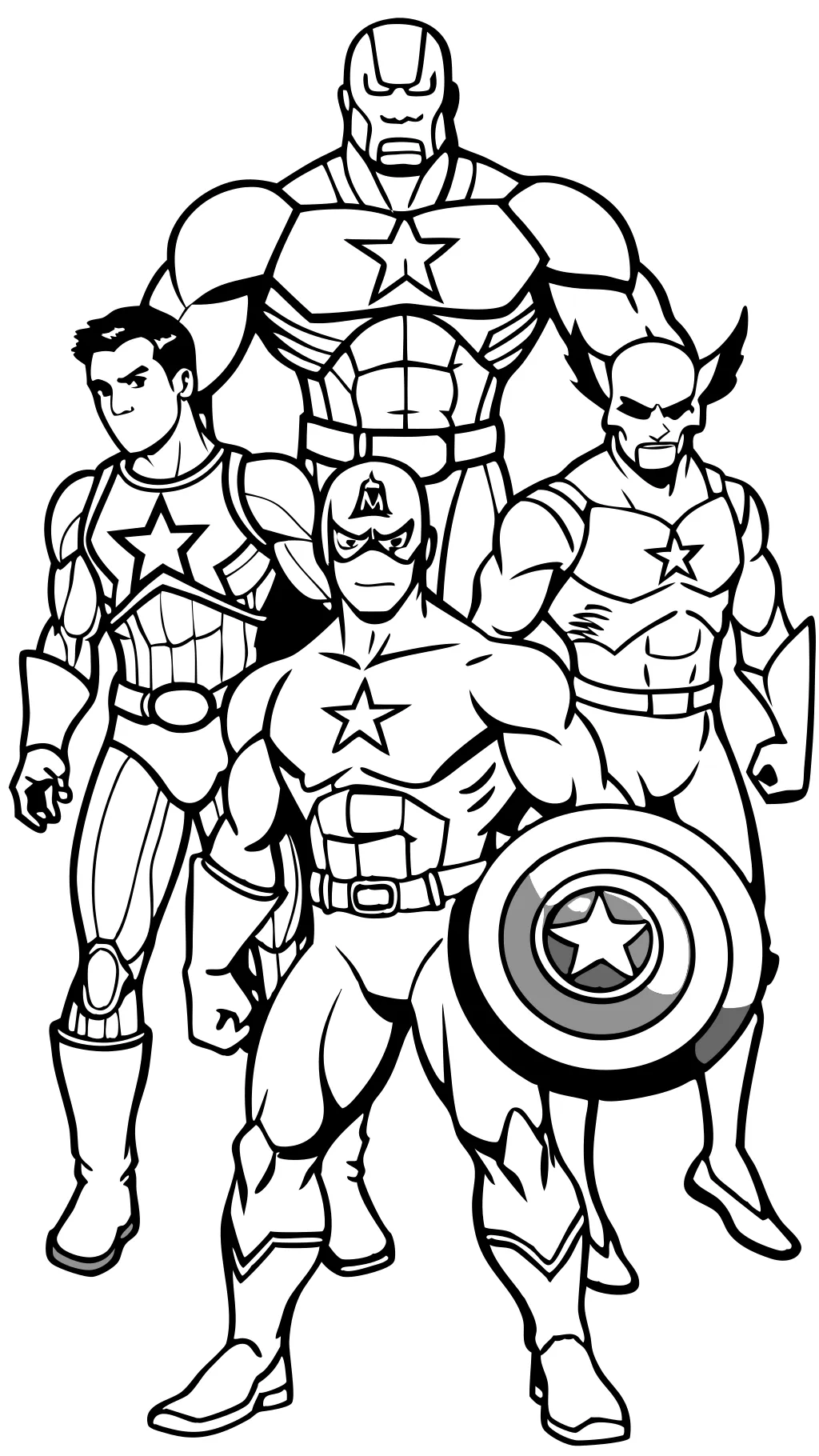 free avengers coloring pages